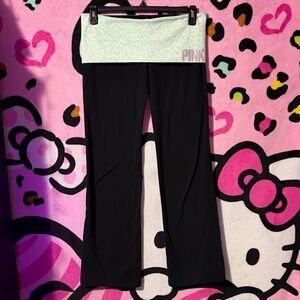 PINK Victoria’s secret fold over flare yoga pants